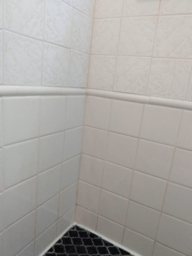 Shower before cleaning