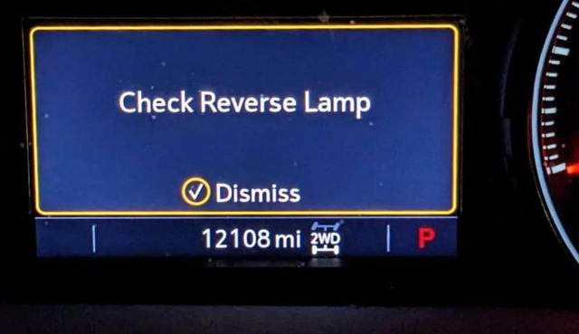 LED bulb error message