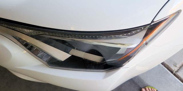 Headlight during treatment