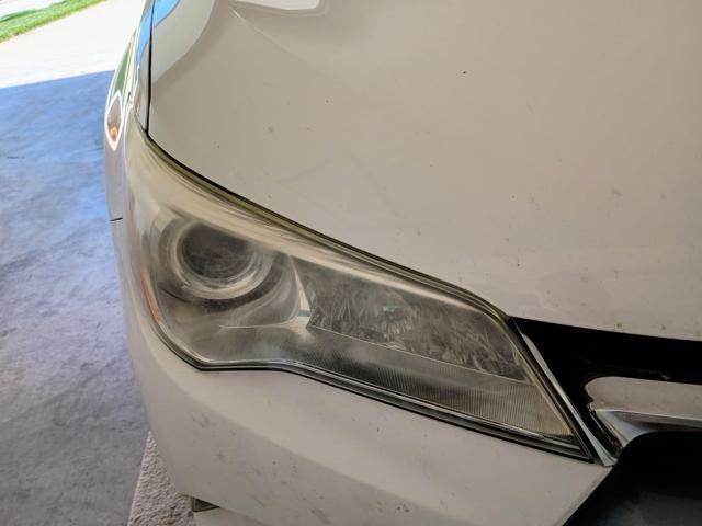 Headlight before cleaning