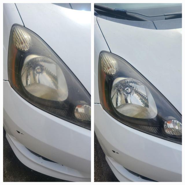 Cloudy headlight before treatment