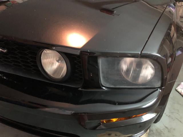 Headlight before polishing