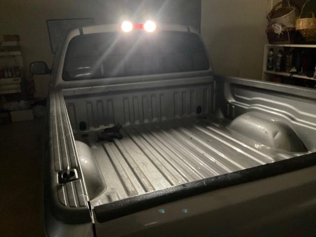 LED bulbs installed on truck