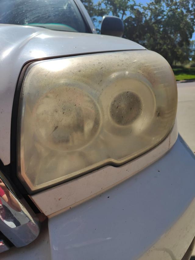 Headlight before treatment