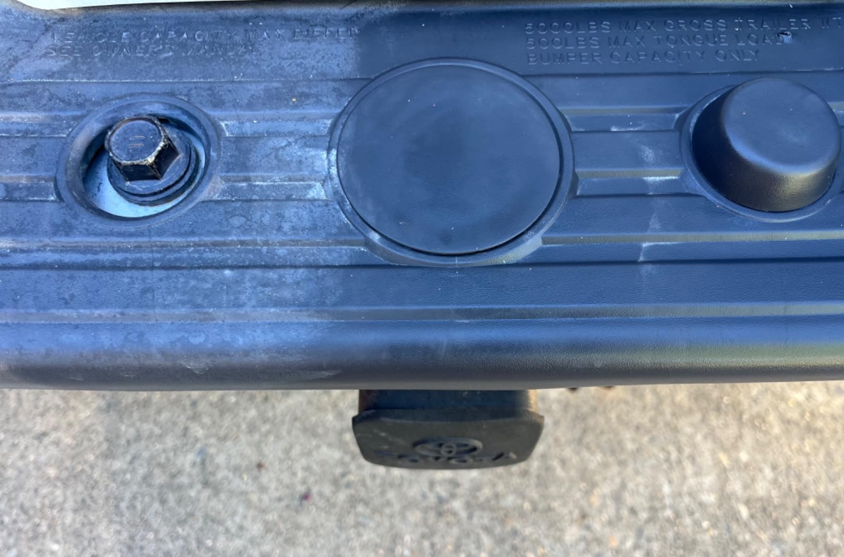 CAR GUYS Plastic Restorer on bumper