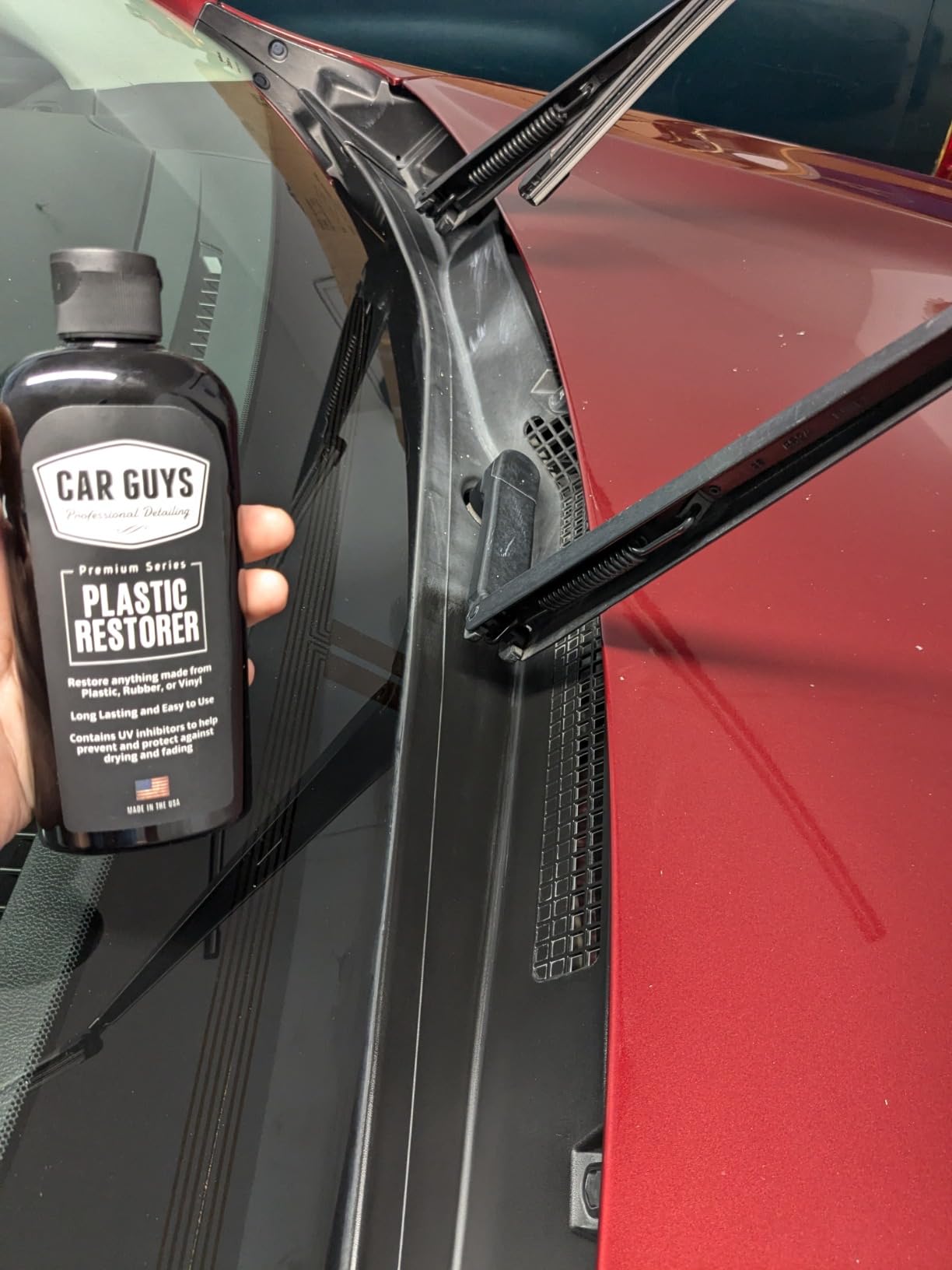 CAR GUYS Plastic Restorer application