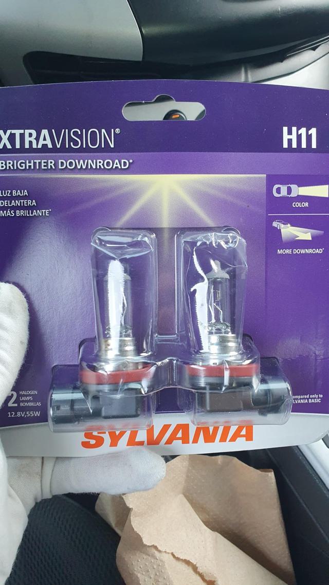 SYLVANIA H11 XtraVision Headlight Bulbs close-up