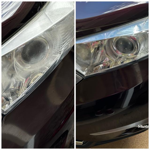 Headlight restoration result