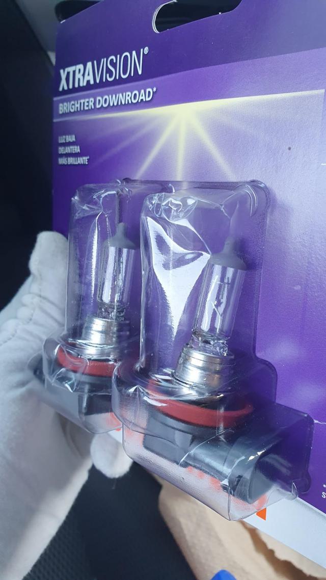 SYLVANIA H11 XtraVision Headlight Bulbs in packaging