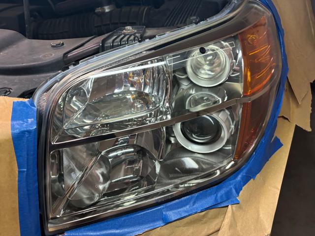 Clear headlight after cleaning