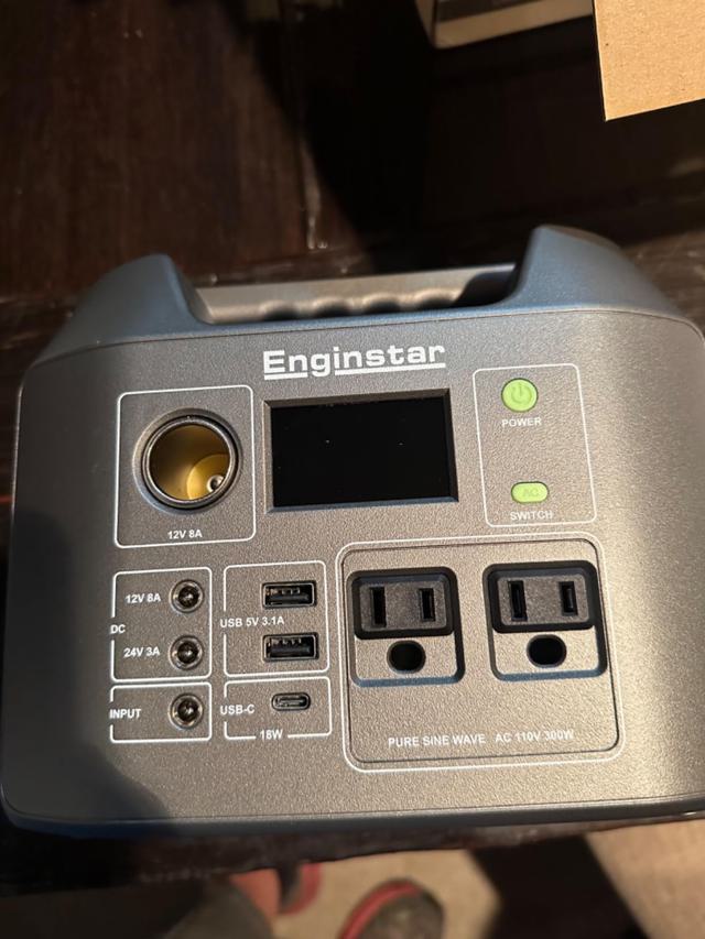 EnginStar 300W in camping setup