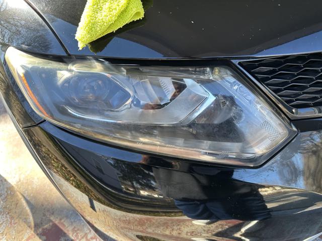 Headlight before cleaning