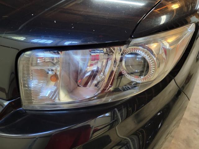 Restored headlight close-up