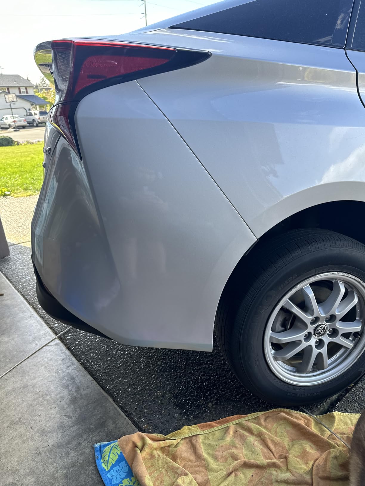 Scratch removal result