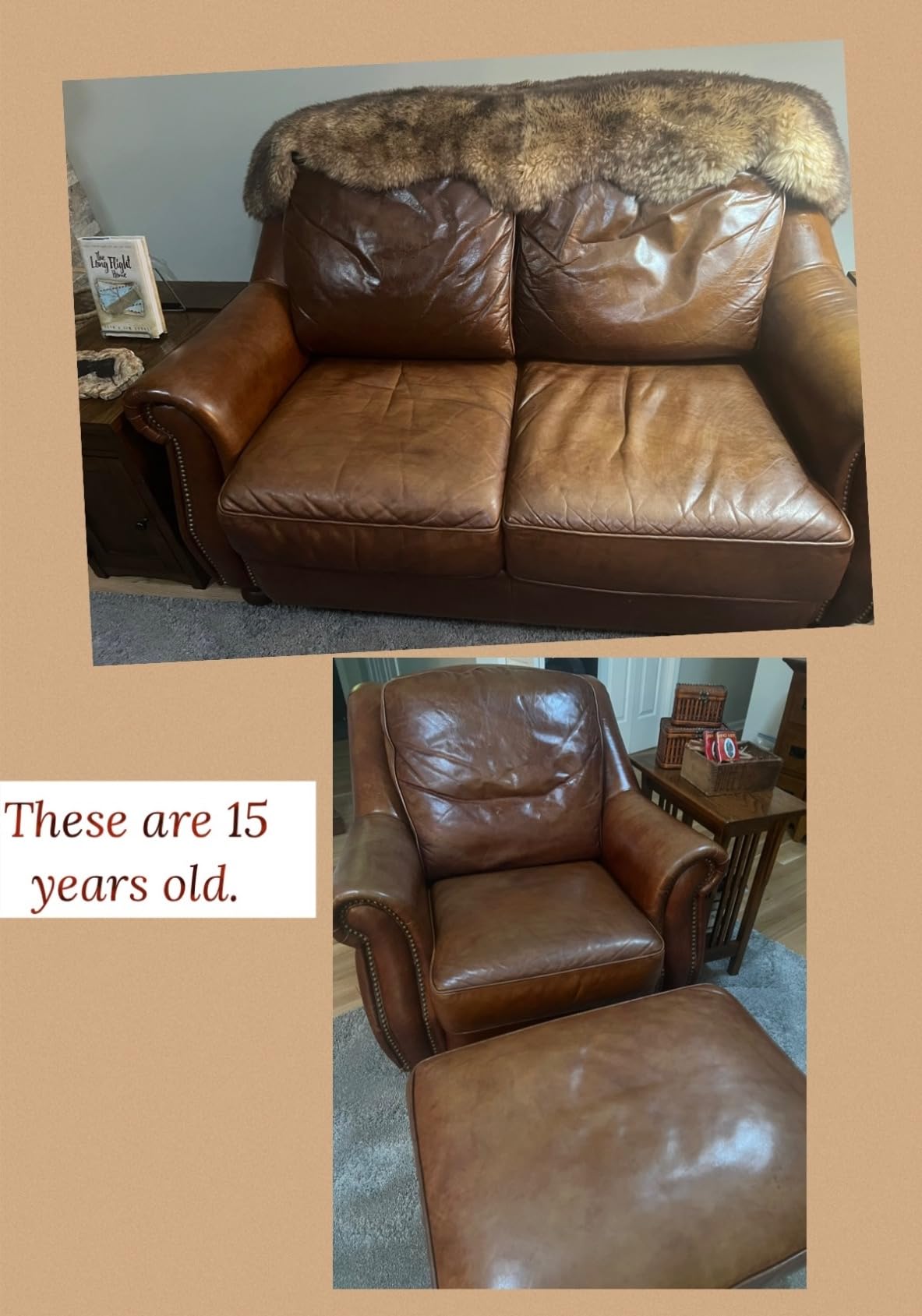 Transformed leather surface