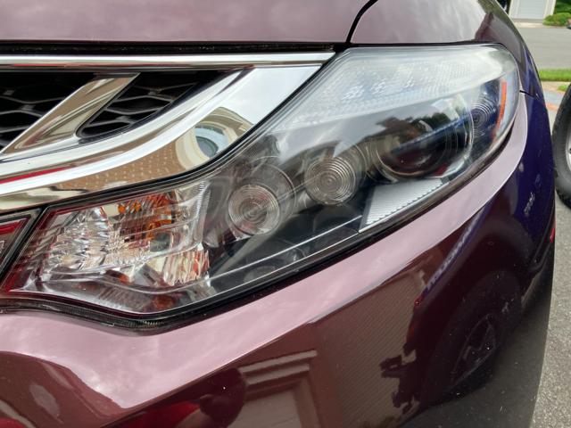 Close-up of restored headlight