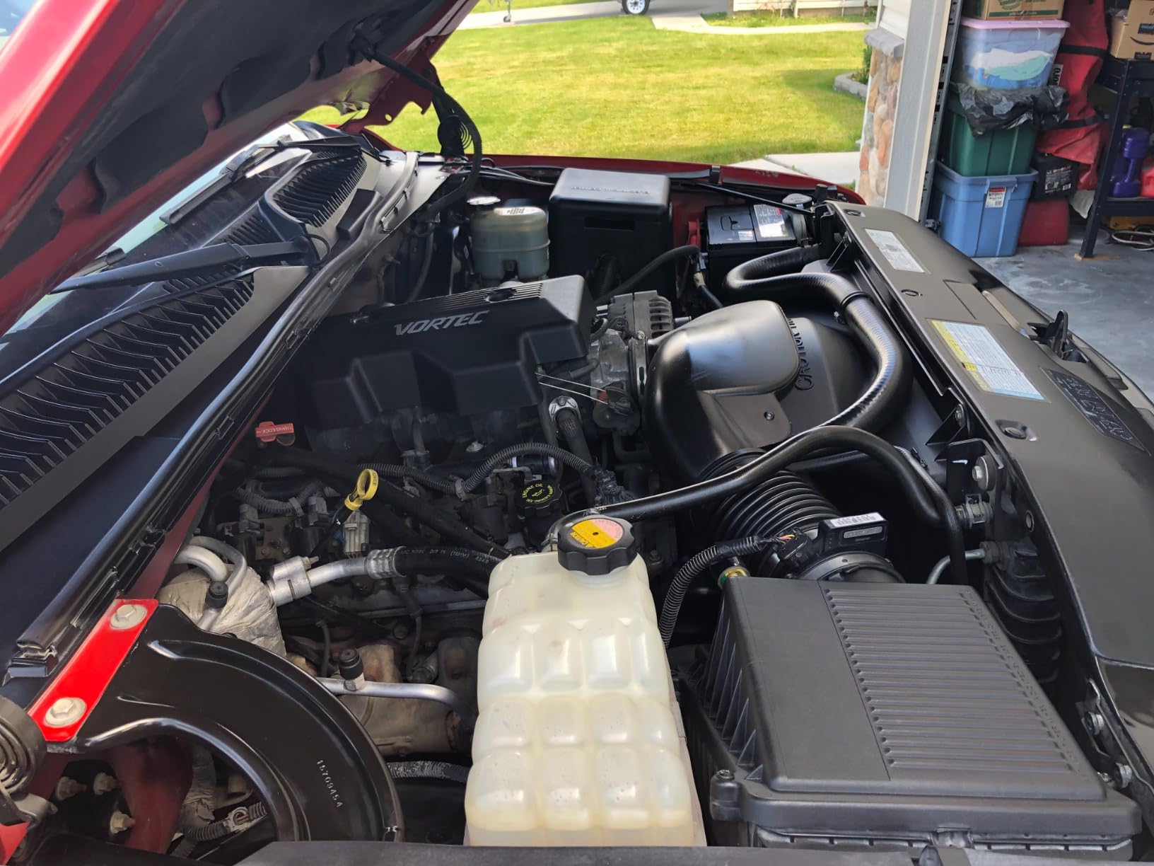 CAR GUYS Plastic Restorer on truck trim before 2