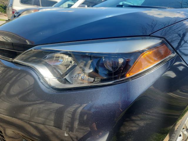 Headlight before polishing