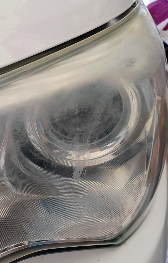 Headlight after further cleaning