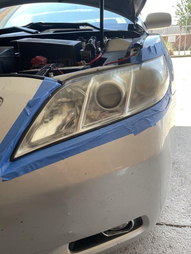 Headlight after cleaning