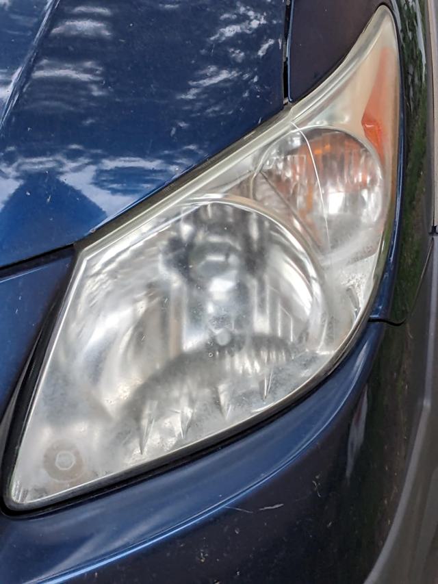 Headlight after cleaning