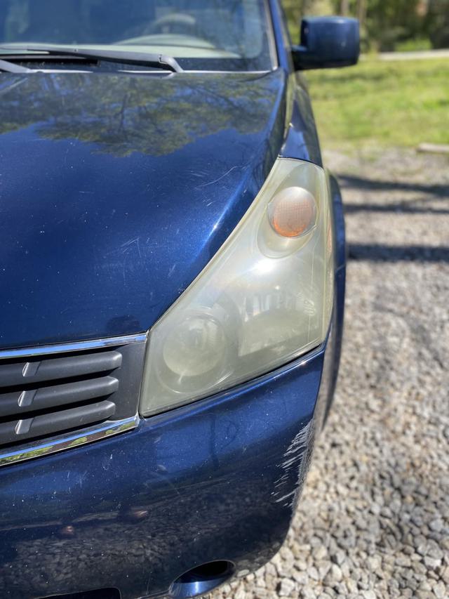 Headlight before cleaning