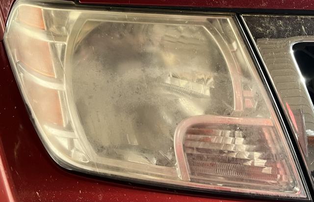 Headlight before cleaning