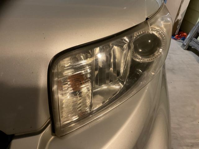 Restored headlight comparison