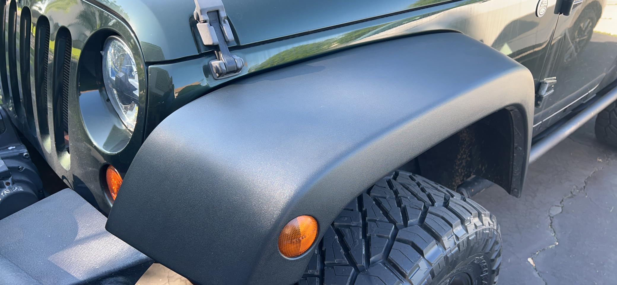 CAR GUYS Plastic Restorer on Jeep flares