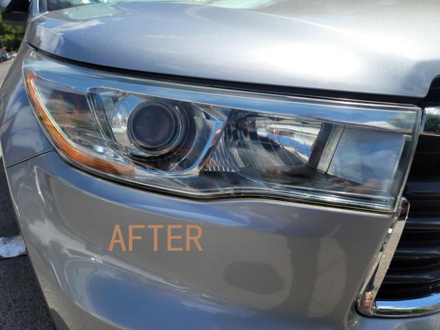 Headlight before treatment