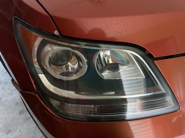 Close-up of restored headlight clarity