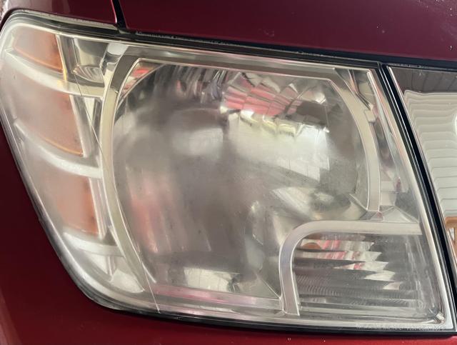 Headlight after initial cleaning