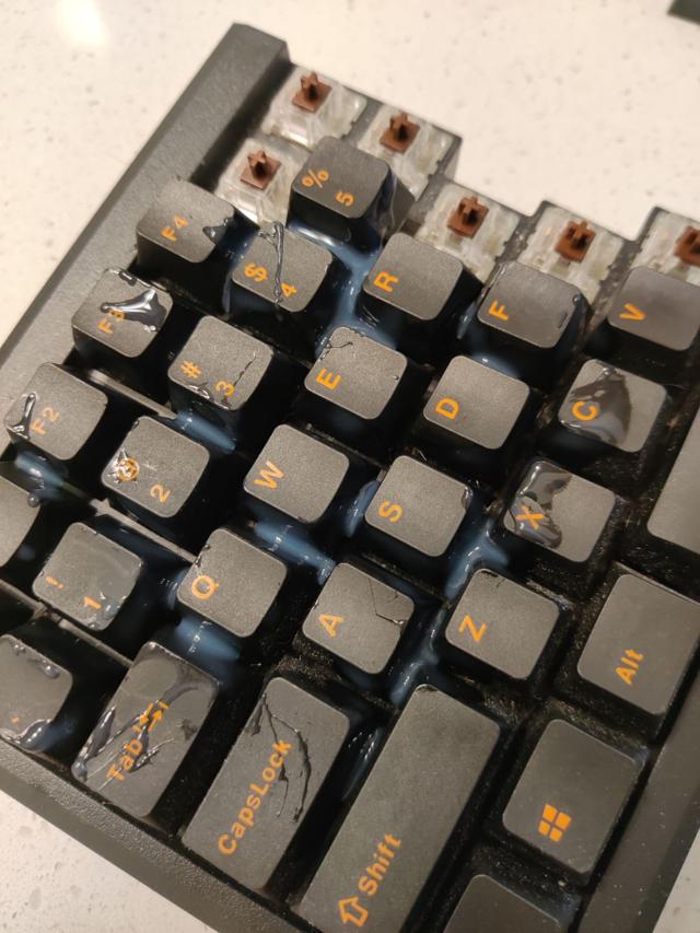 Keyboard cleaning process