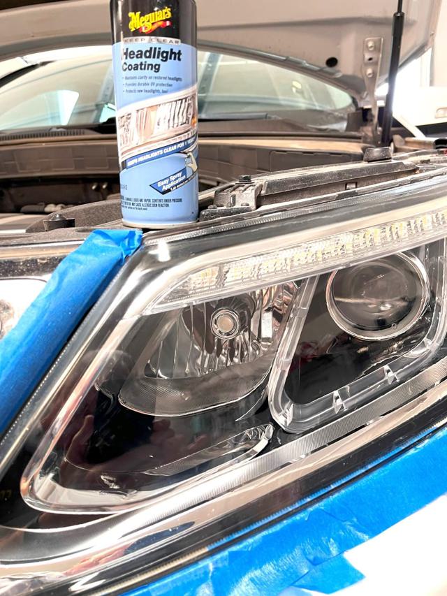 Restored headlight comparison