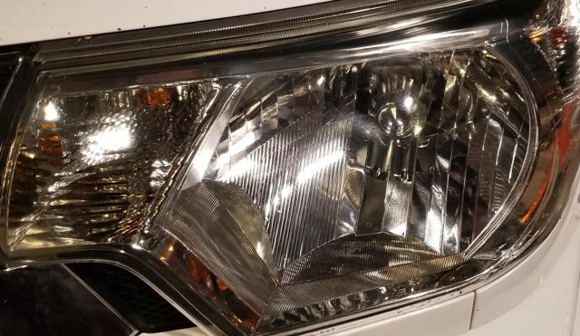 Full view of restored headlights