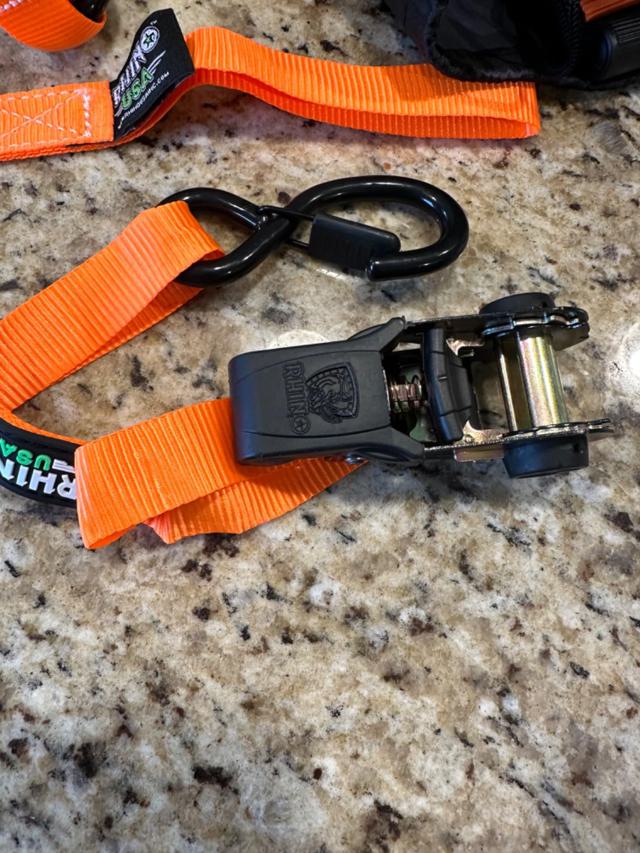 Rhino USA Ratchet Tie Down Strap detail