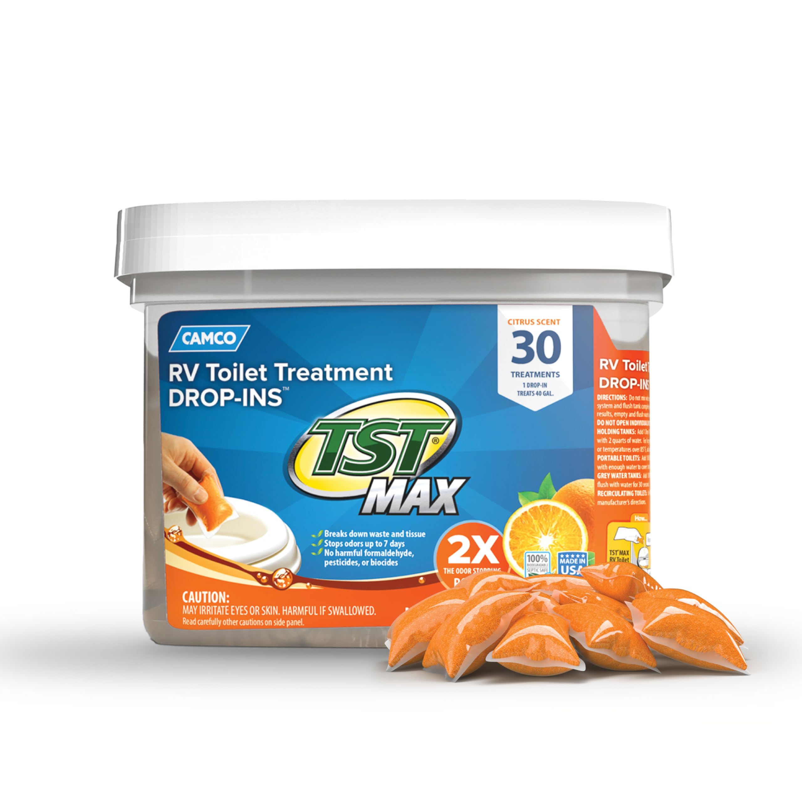 Camco TST MAX Toilet Treatment Drop-INs