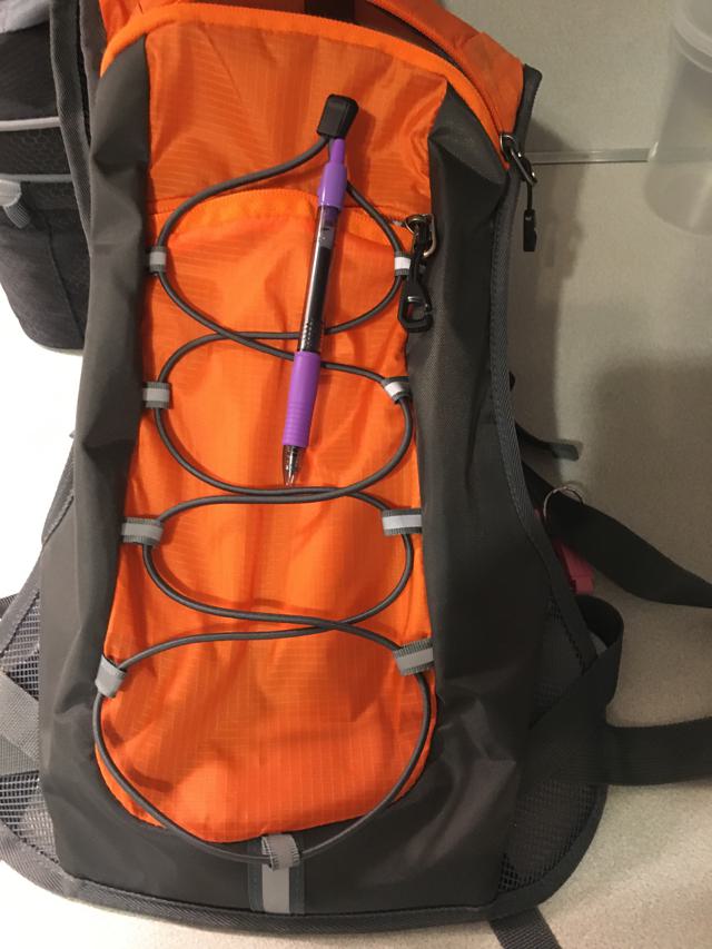 Hydration Pack in Use