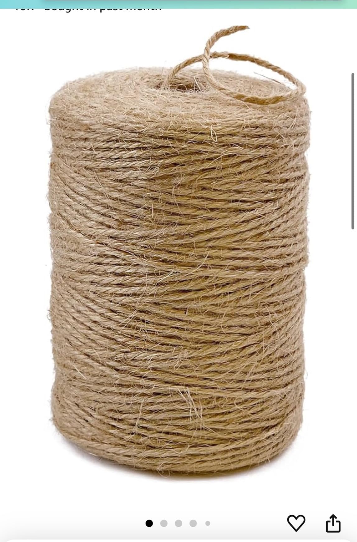 Close-up of jute twine